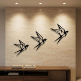 Origami Birds metal wall art – image 1
