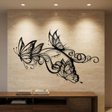 Butterflies and Swirls metal wall art – image 1