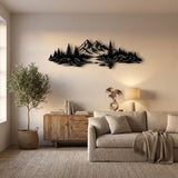 Mountain Lake and Pine Forest metal wall art – image 1