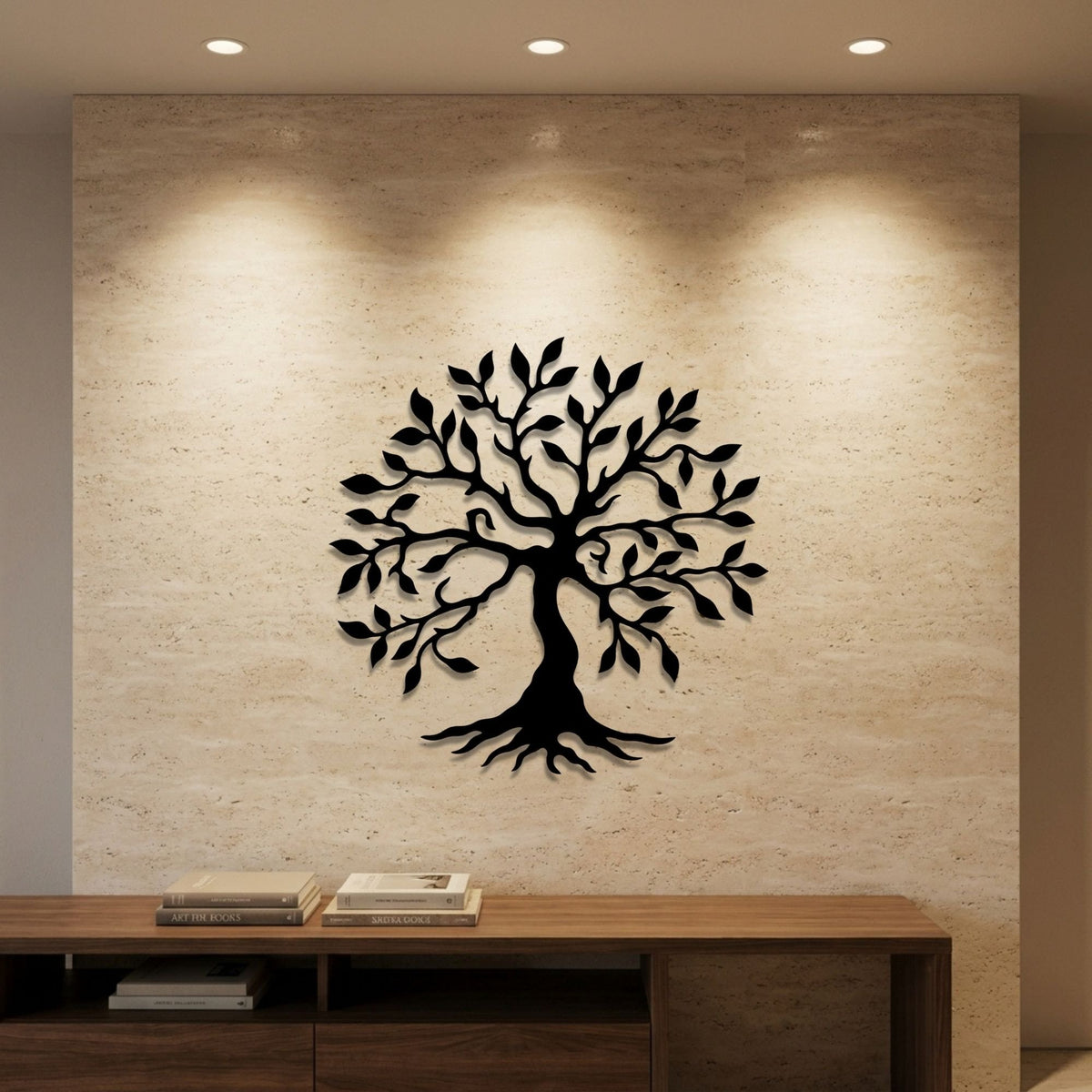 Tree of Life with Roots metal wall art – image 1