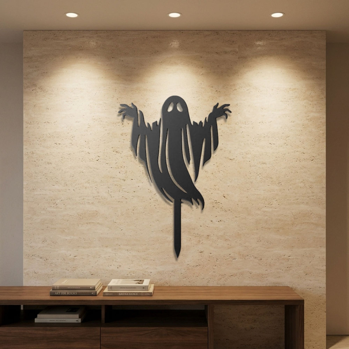 Spooky Ghost metal wall art – image 1