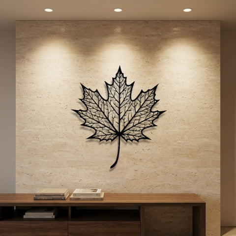 Maple Leaf Metal Wall Art – Botanical Wall Decor