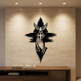 Praying Hands with Cross and Dove metal wall art – image 1
