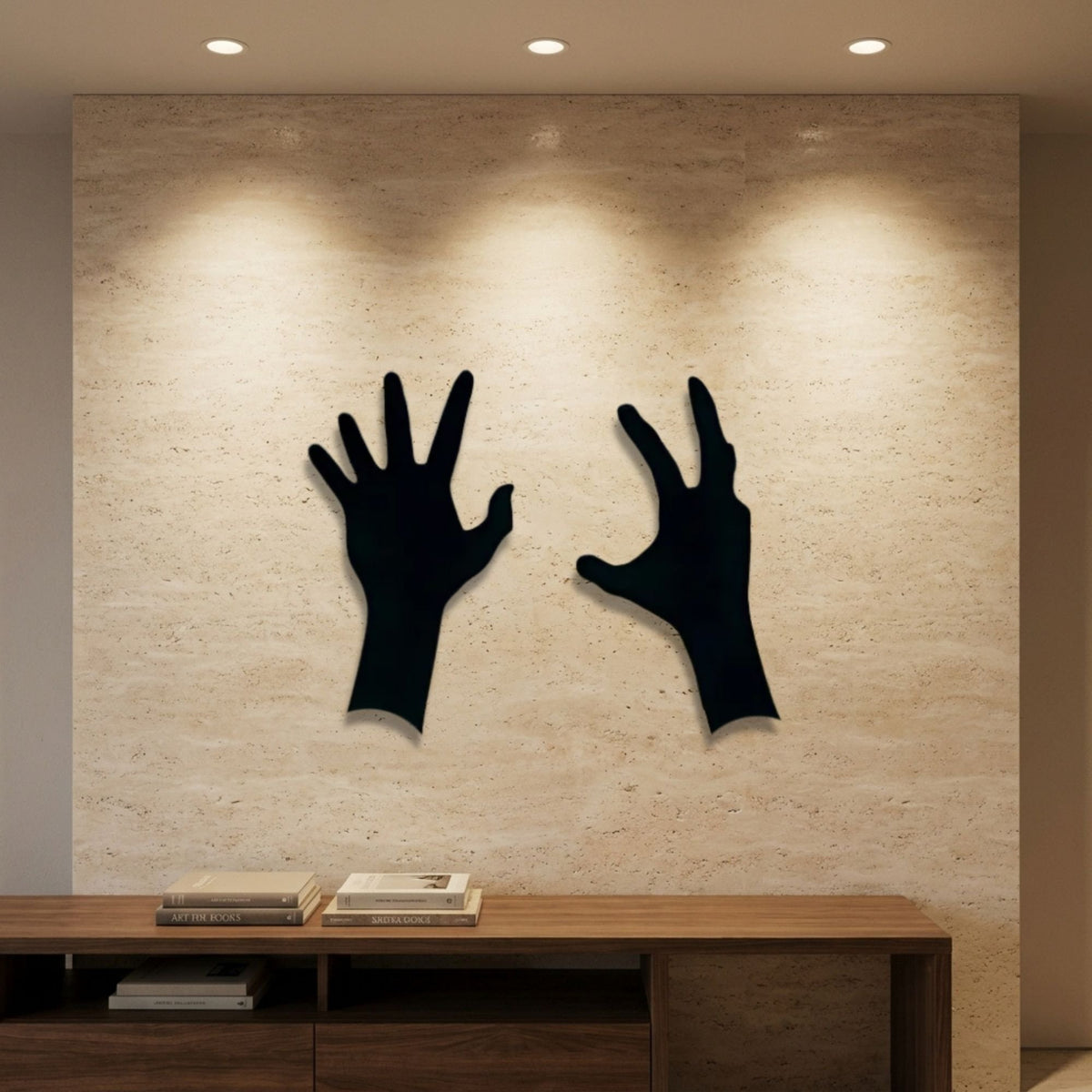 Zombie Hands metal wall art – image 1