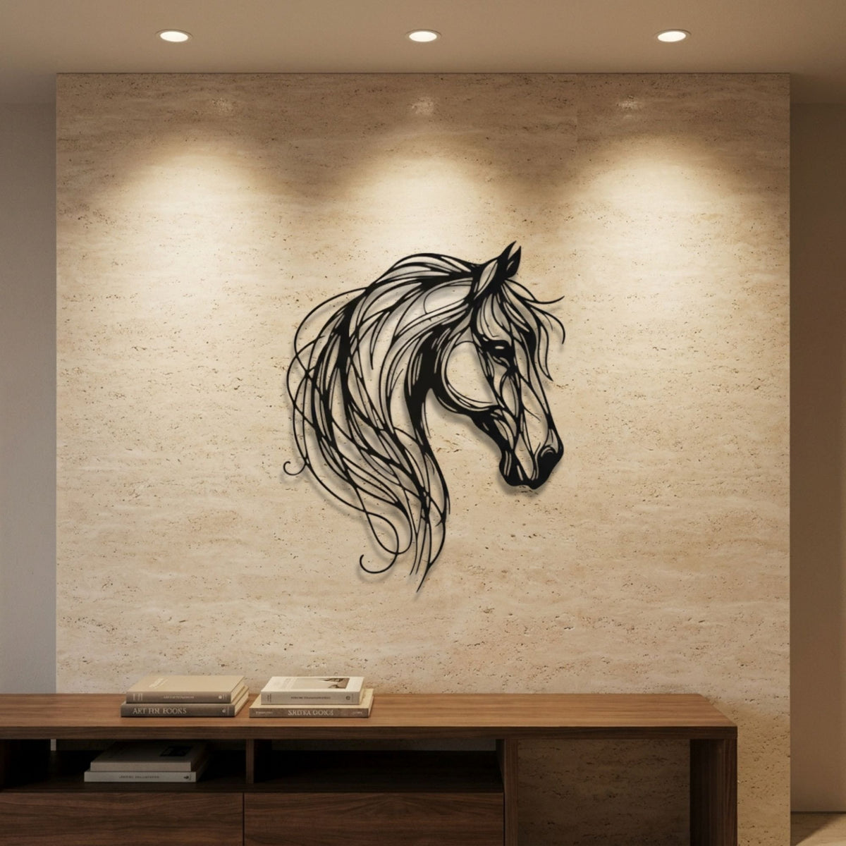 Horse Head metal wall art – image 1