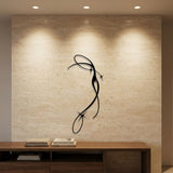Abstract Dragonfly Line metal wall art – image 1