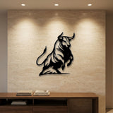 Charging Bull metal wall art – image 1