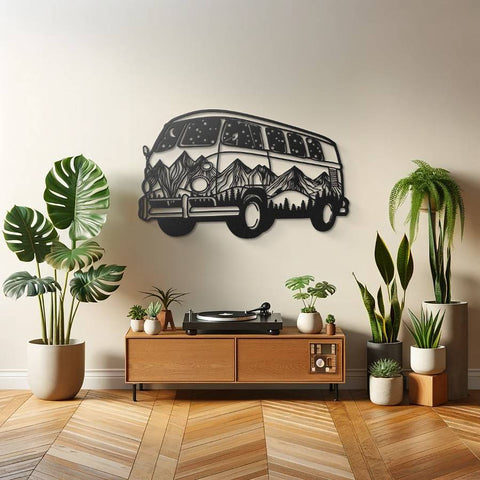 Roadtrip Van Metal Wall Art