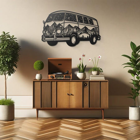 Roadtrip Van Metal Wall Art