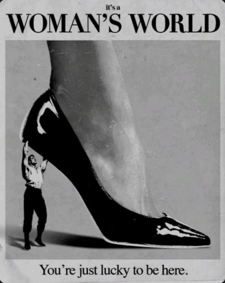 It's a Woman's World Quote Heritage Home Art Print