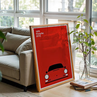 1970 Porsche 911 E Simple Wall Poster | Traditional Car Wall Poster