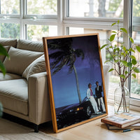 1980s Miami Beach Cinematic Wall Décor Print