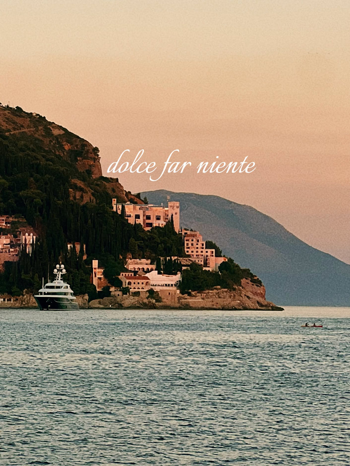 Dolce Far Niente Italian Coastline Aesthetic Wall Print Wall Poster Print