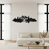 Mountain Lake and Pine Forest metal wall art – image 2
