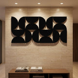 Mid-Century Arc Pattern metal wall art – image 2