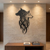 Two Wolves metal wall art – image 2