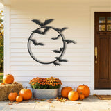 Bats Across the Moon metal wall art – image 2