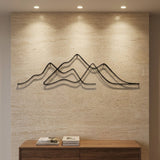 Minimal Mountain Lines metal wall art – image 2