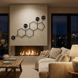 Testosterone Molecule metal wall art – image 2