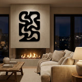 Abstract Maze Shape metal wall art – image 2