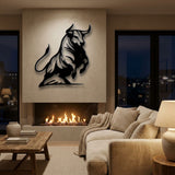 Charging Bull metal wall art – image 2