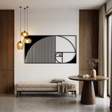 Golden Ratio Spiral metal wall art – image 2