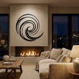 Spiral Vortex metal wall art – image 2