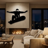 Snowboarder Jump metal wall art – image 2