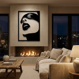 Woman Face Silhouette metal wall art – image 2