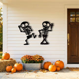 Dancing Skeletons metal wall art – image 2