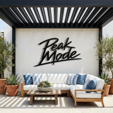Peak Mode Script metal wall art – image 2