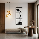 Teapot to Teacup Triptych metal wall art – image 2
