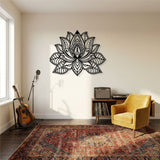 Mandala Lotus Flower metal wall art – image 2