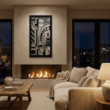 Art Deco Abstract Panel metal wall art – image 2