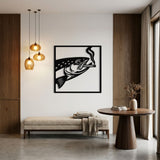 Smoking Fish metal wall art – image 2