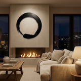 Enso Circle metal wall art – image 2