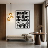 Office Cat at the Desk metal wall art – image 2