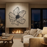 Open Blossom Flower metal wall art – image 2