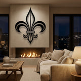 Fleur-de-Lis metal wall art – image 2
