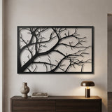 Bare Tree Branches Panel metal wall art – image 2