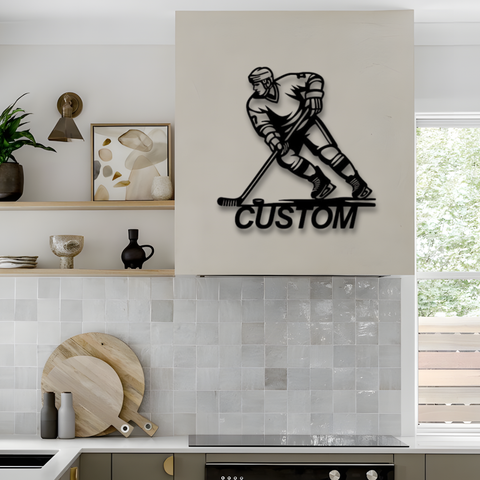 Custom Hockey Metal Wall Art