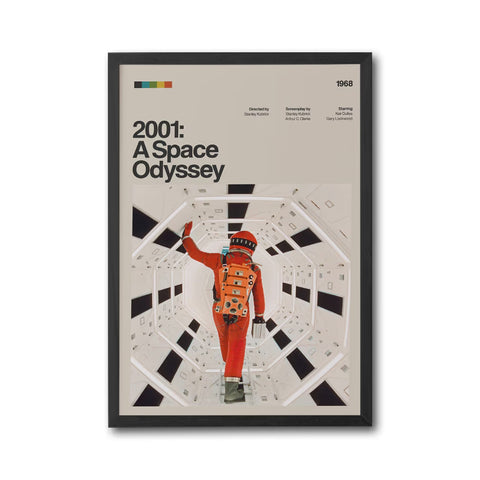 2001 A Space Odyssey Movie Print, Iconic Sci-Fi Artwork, Retro Film Wall Print, Space Odyssey Fine Print