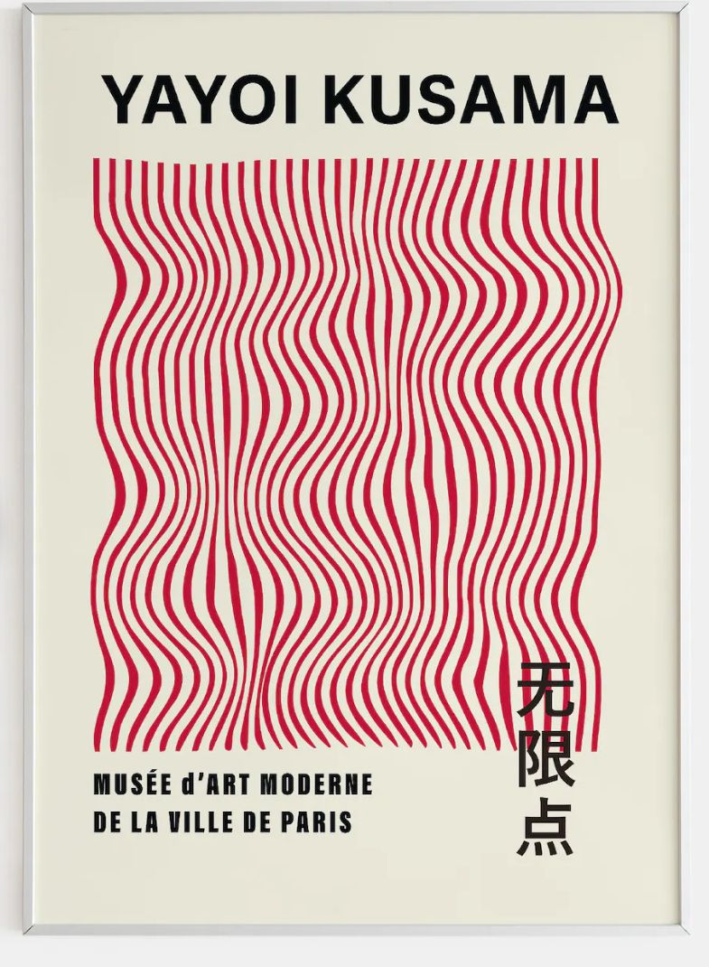 Yayoi Kusama Musée d'Art Moderne de Paris Décor Poster – Simple Wall Poster