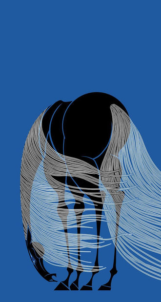 Expressive Horse Simple Wall Décor Poster Print