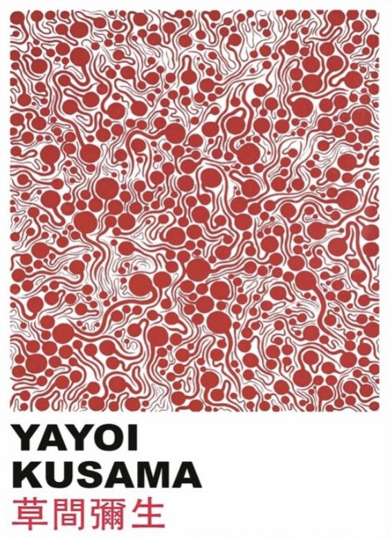 Yayoi Kusama Pop Art Wall Poster | Minimal Wall Print | Contemporary Art Wall Decor