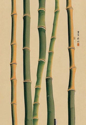 Chinese Calligraphy Bamboo Minimal Home Art Wall Poster Print