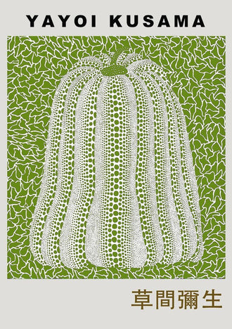 Yayoi Kusama Pumpkin Wall Poster – Polka Dot Pop Art Wall Print