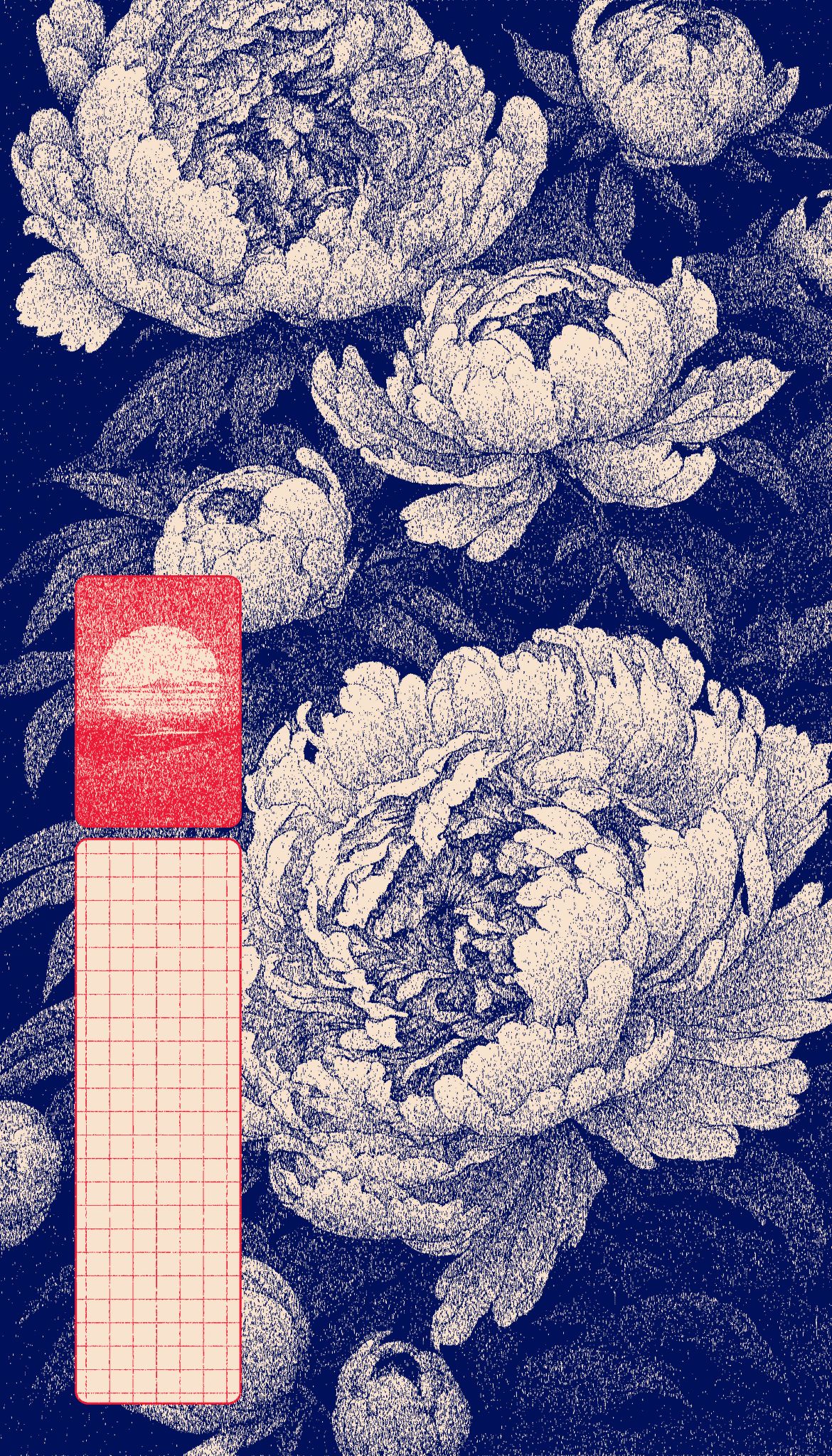 Retro Floral Pattern Wall Print Poster | Traditional Botanical Home Decor