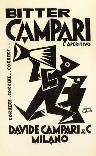 Bitter Campari Nostalgic Décor Poster Wall Print – Retro Italian Aperitivo Print