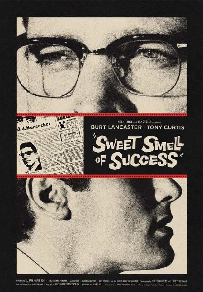 Sweet Smell of Success Retro Movie Wall Poster Wall Print